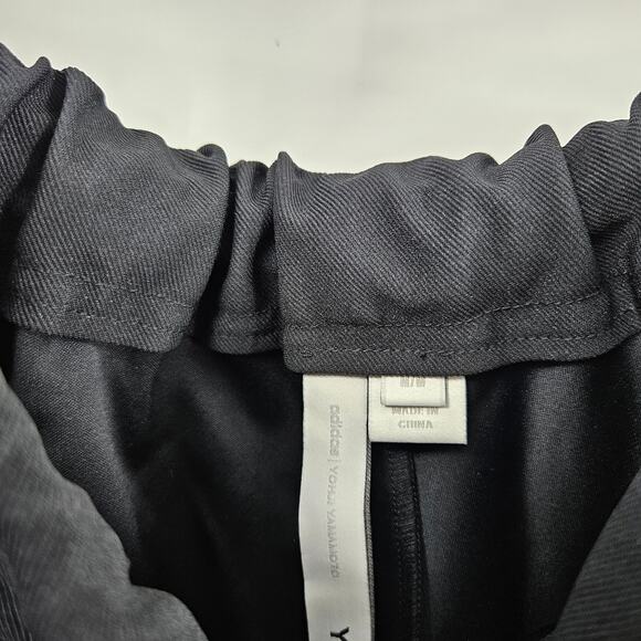 Adidas x Yohji Yamamoto Skirt Black Snap Button Elastic Waist A-line Midi Size M - Picture 4 of 8